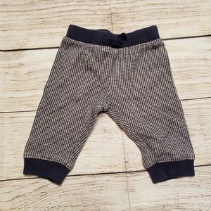 JANIE and JACK Blue White Houndstooth Joggers 3-6M
